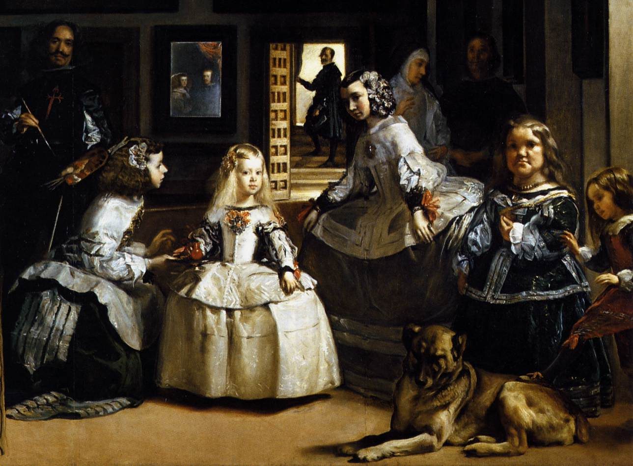 لوحة «الوصيفات» (Las Meninas) لدييغو فيلاثكيث (تفصيل)