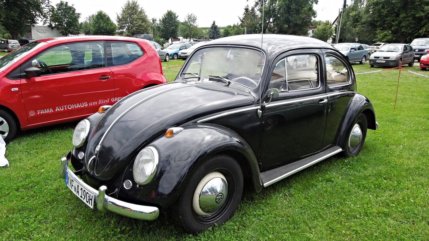 A Volkswagen Beetle, a symbol of the German economic miracle