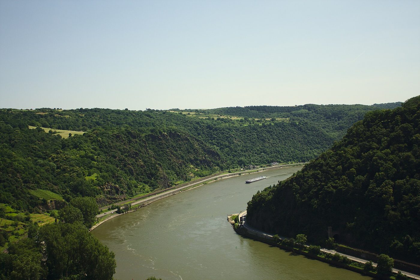The Rhine at the Loreley rock in Rhineland-Palatinate