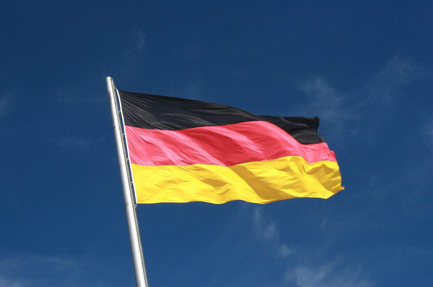 The German flag, black, red and gold
