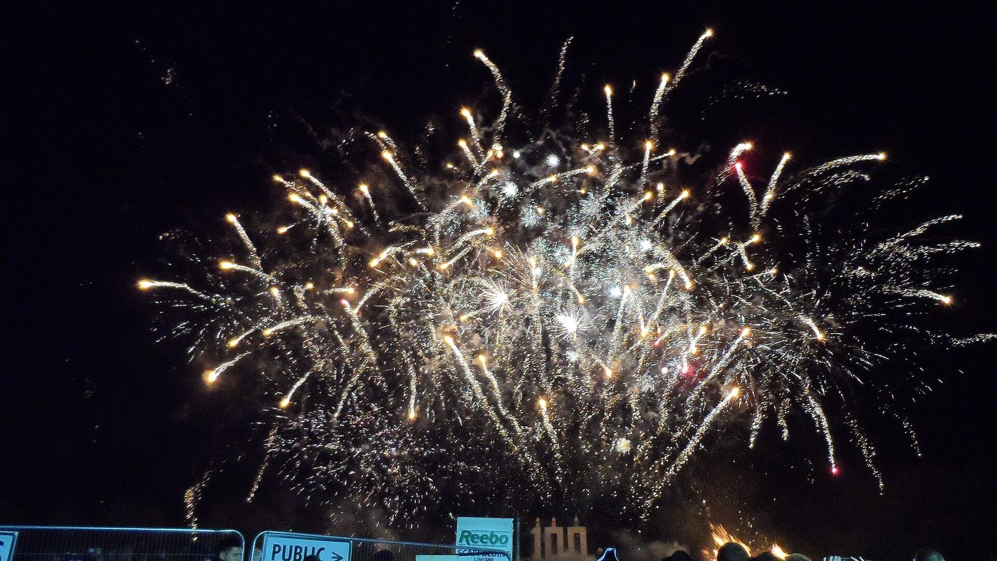 Bonfire Night fireworks in Lewes, Sussex