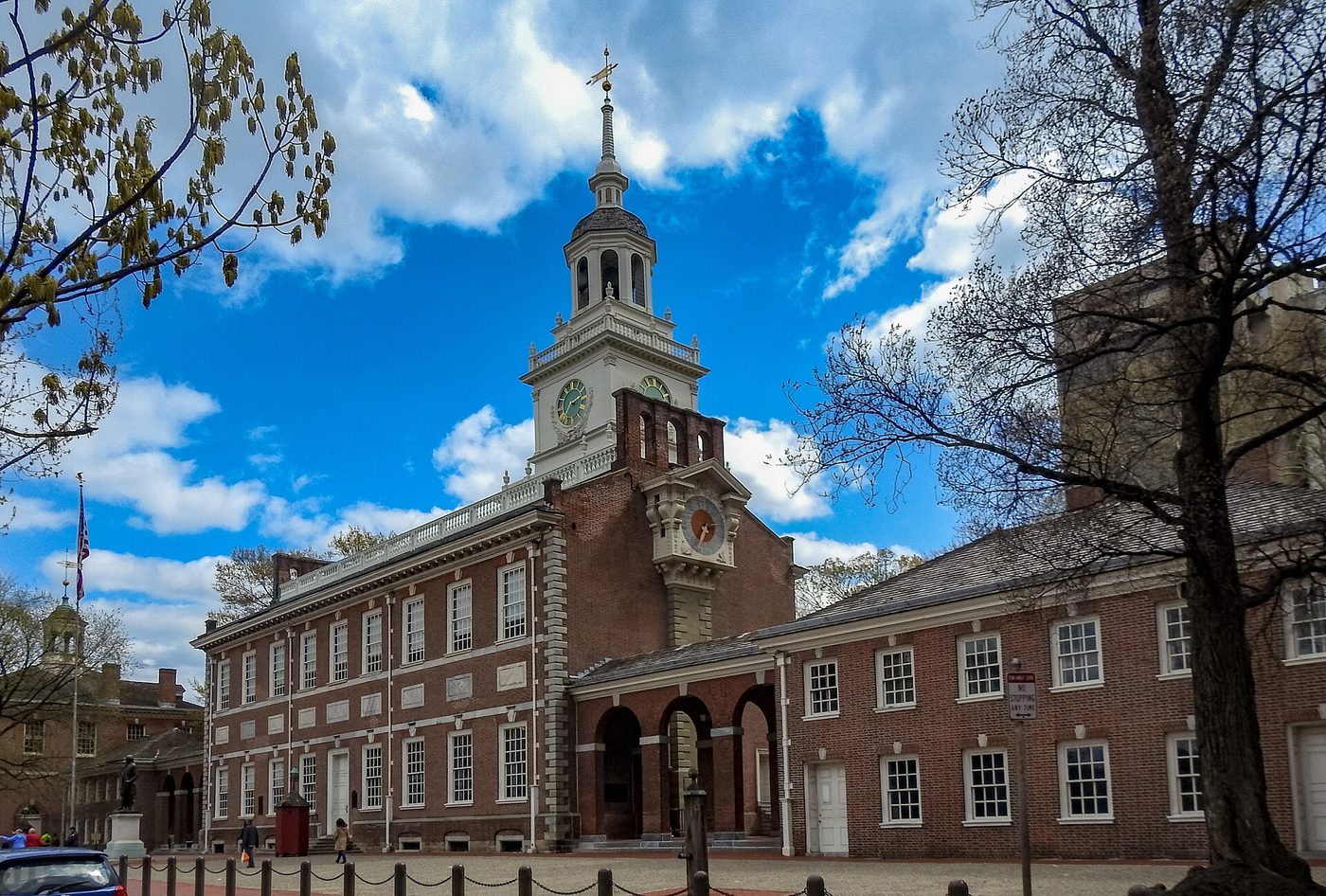 Independence Hall in Philadelphia, where the Declaration was adopted