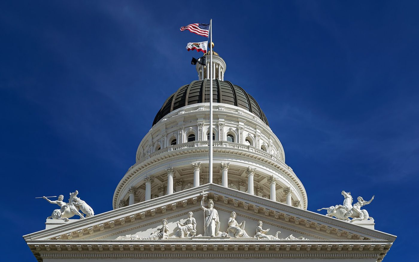 The California State Capitol, seat of a state government